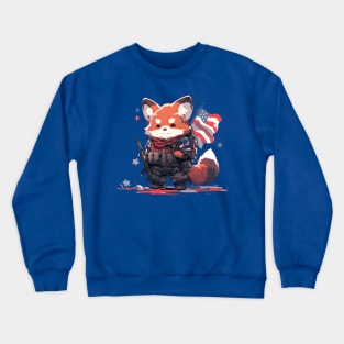 Patriotic Red Panda! Crewneck Sweatshirt